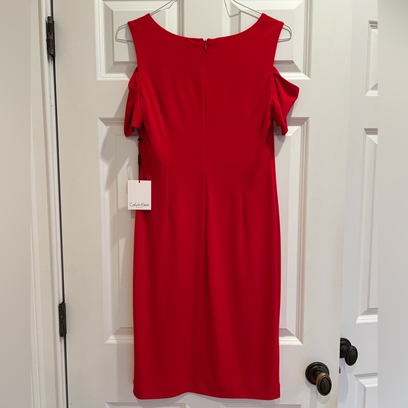 Calvin Klein, red size ten dress - Picture 2 of 5